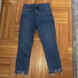 Madewell High-Rise Slim Crop Boyjean (Size 25)
